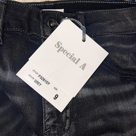 👻BOGO50%👻 🆕🩶SPECIAL A: GREY Vintage Raw Cut Hem Flare Jean 9/29 - Picture 11 of 13